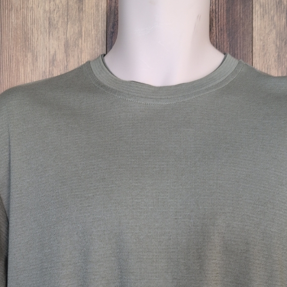 Van Heusen Studio Sage Green Short Sleeve Tee L               P318 - Picture 4 of 6